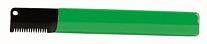 Тримминговочный нож STANDART для жесткой шерсти зеленый с нескользящей ручкой