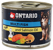 Консервы для собак мелких пород Ontario рыбное ассорти 200г