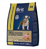 Сухой корм для молодых собак средних пород Brit Premium Dog Junior Medium Курица 1 кг 