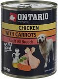 Консервы для собак Ontario курица и морковь 800г