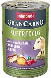 Консервы для Animonda Gran Carno Superfoods ягненок/амарант/клюква/лососевое масло 400 г