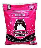 Наполнитель впитывающий для длинношерстных кошек Сибирская кошка Экстра 20 л (11,1 кг.)
