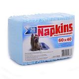 Впитывающие пеленки для собак NAPKINS (целлюлоза) 60*40 см, 30 шт. 